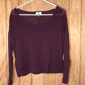❤️Maroon Long sleeve Sweater
